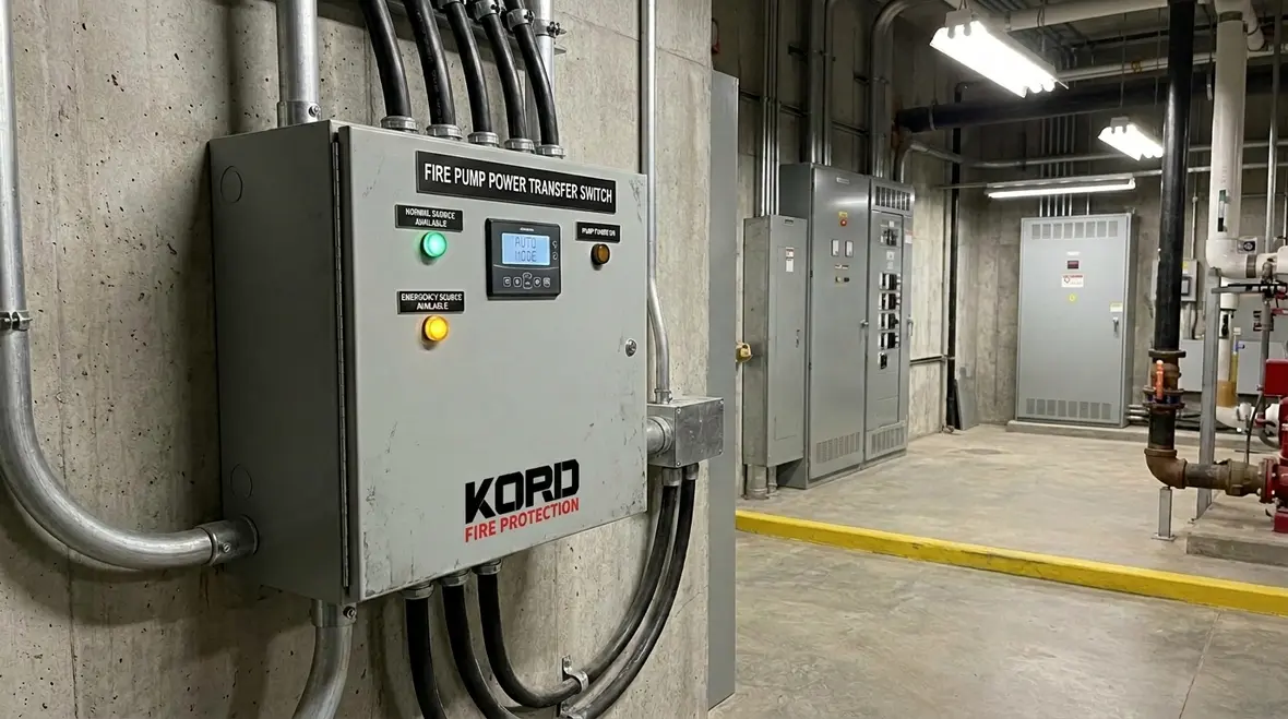 Fire pump transfer switch requirements