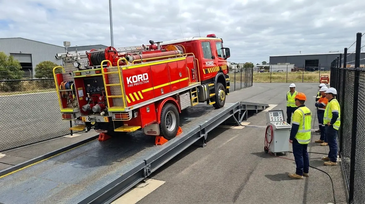 NFPA 1900 Section 7.14 Fire Truck Stability Testing