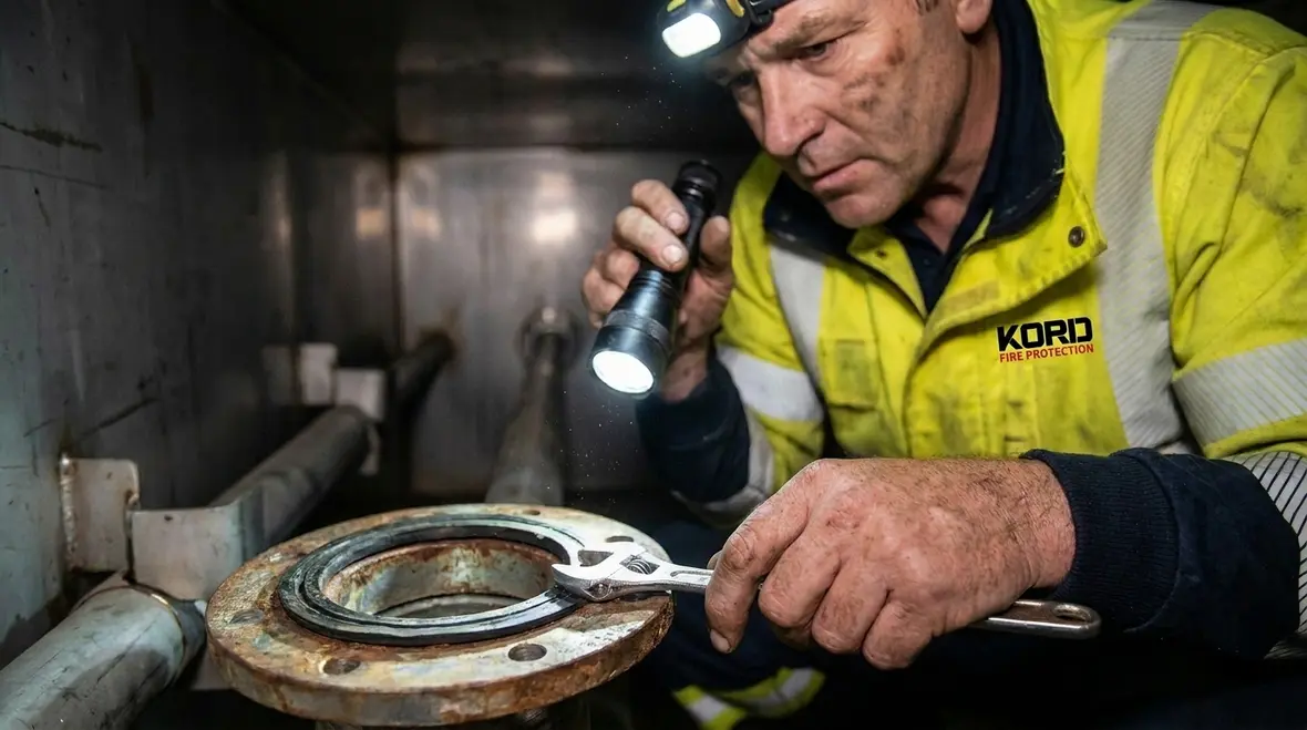 Fire truck water tank mounting and safety features under NFPA rules
