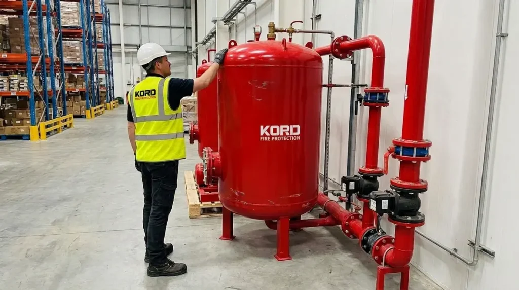 foam fire suppression system testing NFPA 25