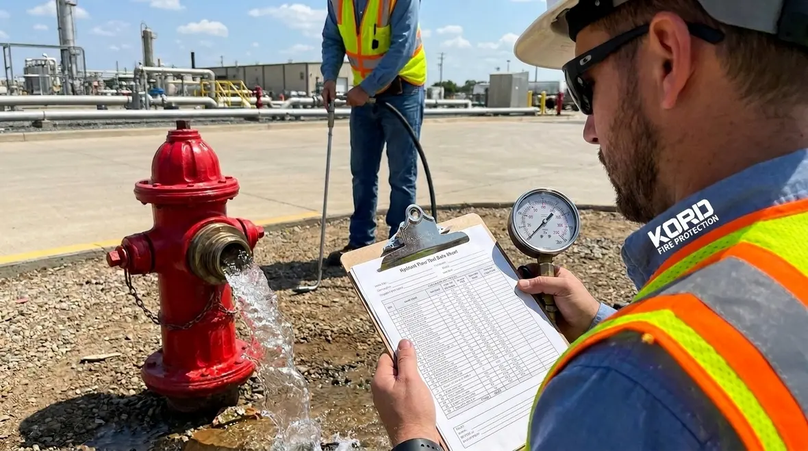 Hydrant flow test data sheet featured image