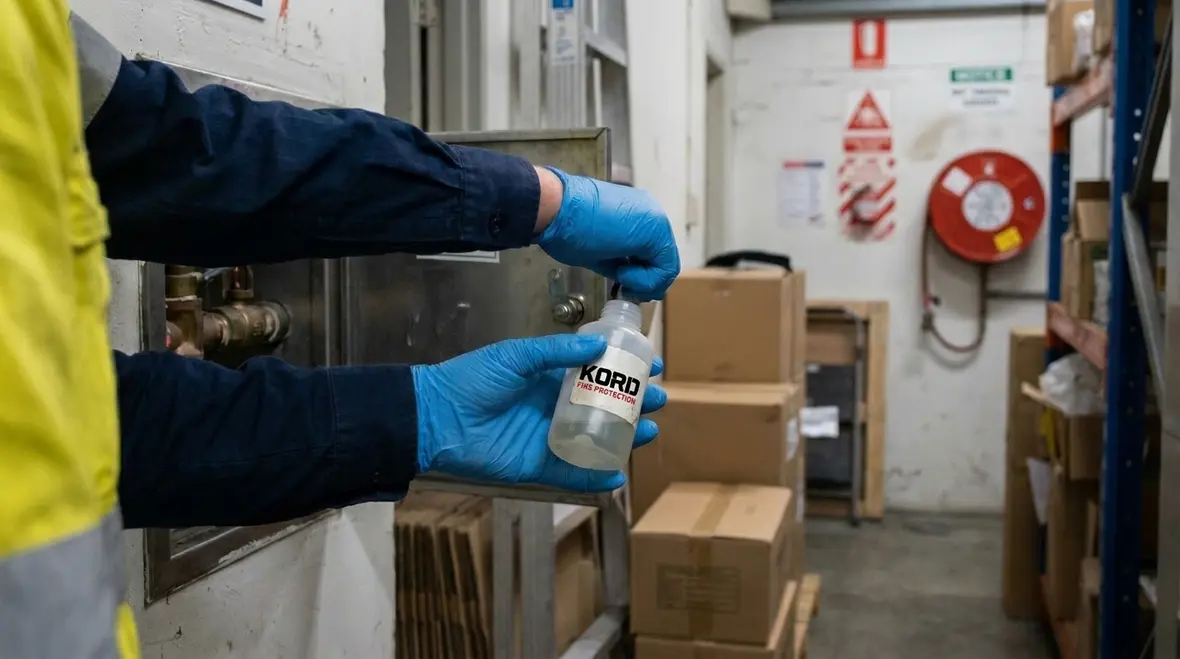 Commercial fire sprinkler piping requiring antifreeze solution review