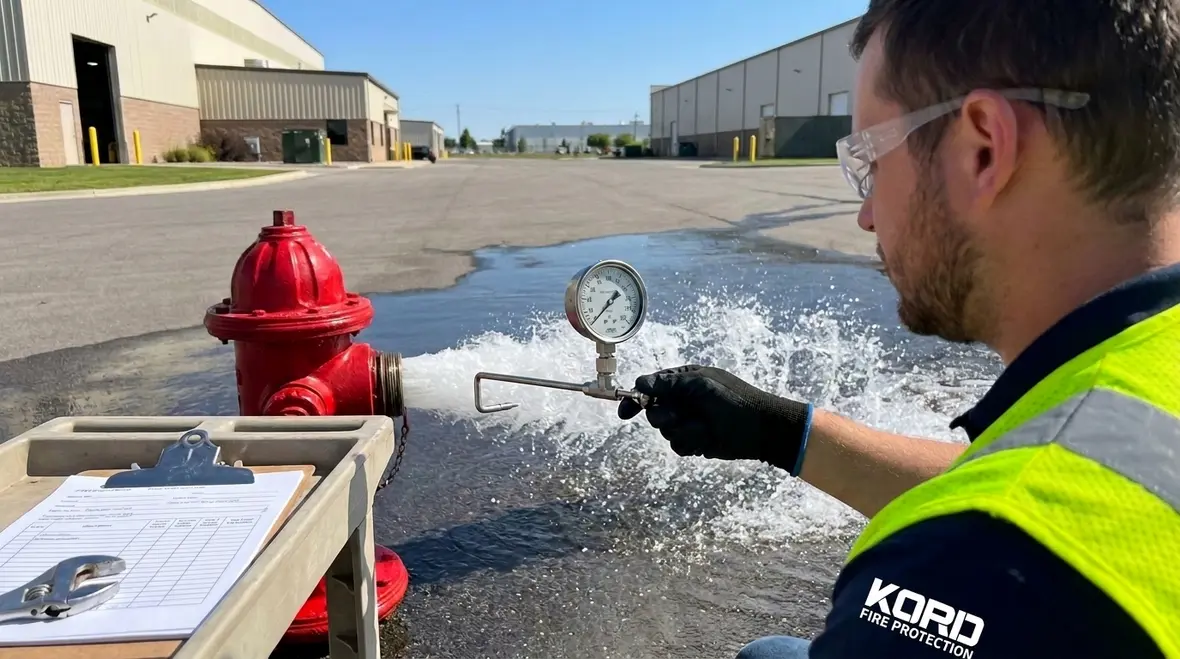 Pitot gauge readings for hydrant testing