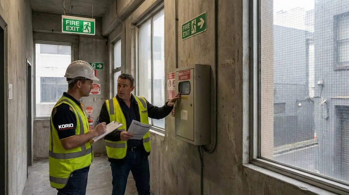 Emergency response pre planning with fire system details and site access points