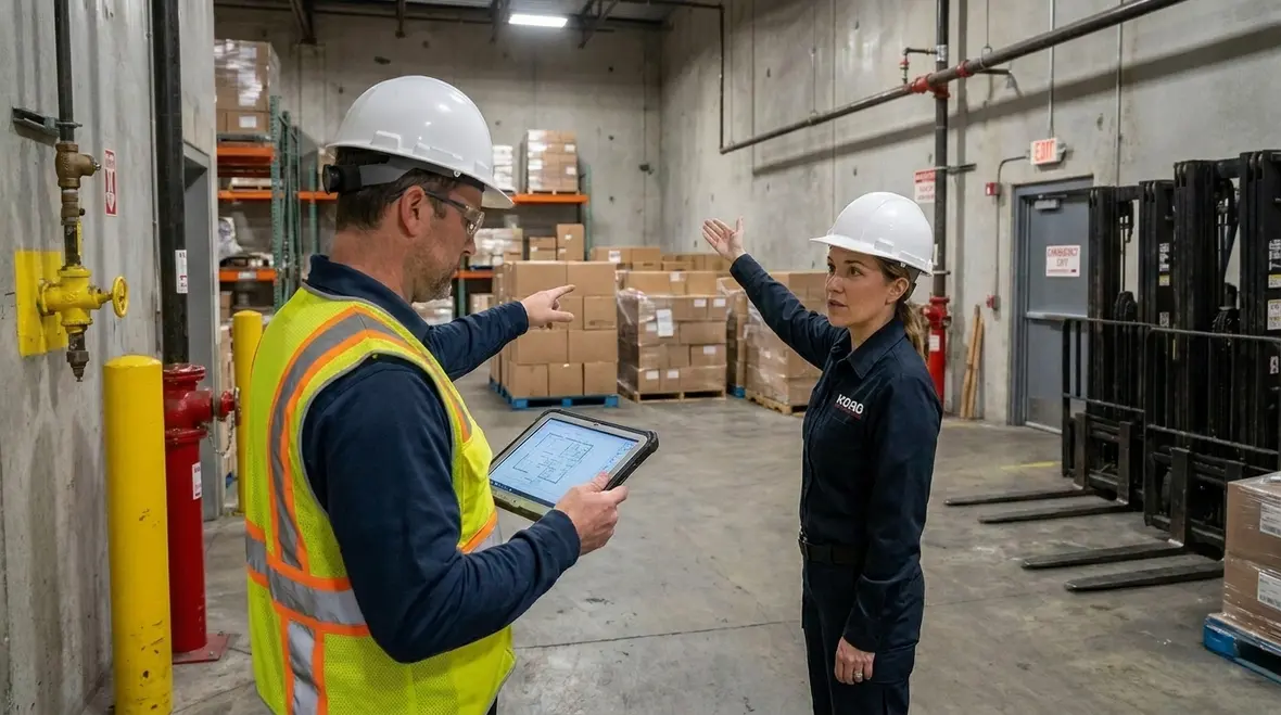 NFPA pre fire planning documents and building risk mapping