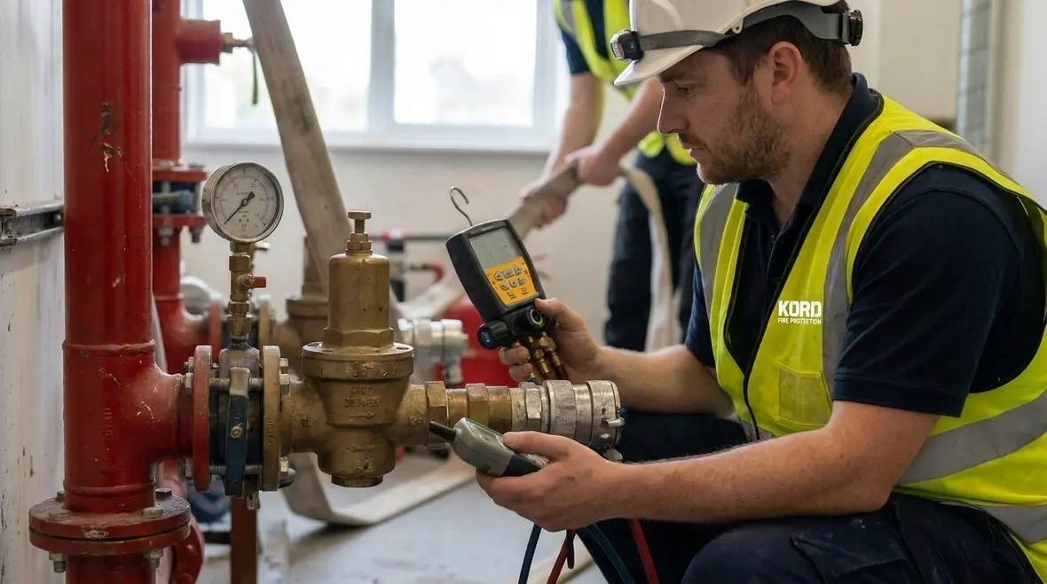 Standpipe pressure regulation testing with gauges and controlled flow