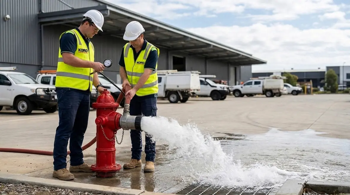 Public hydrant testing and flushing under NFPA 291 Section 4.15