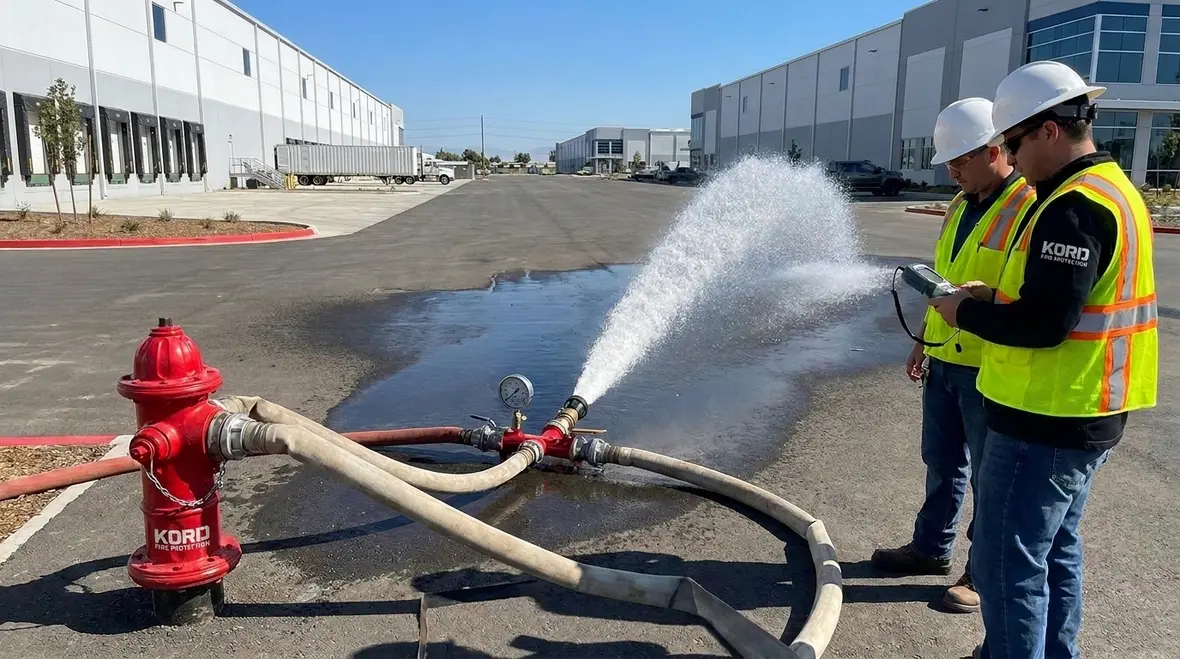Purpose of hydrant flow testing for fire protection