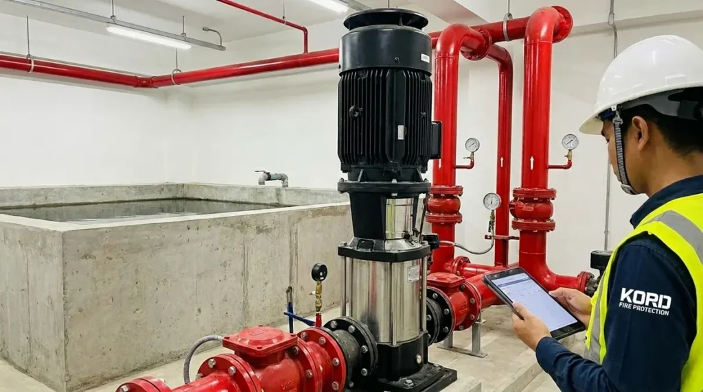 vertical turbine fire pump installation requirements