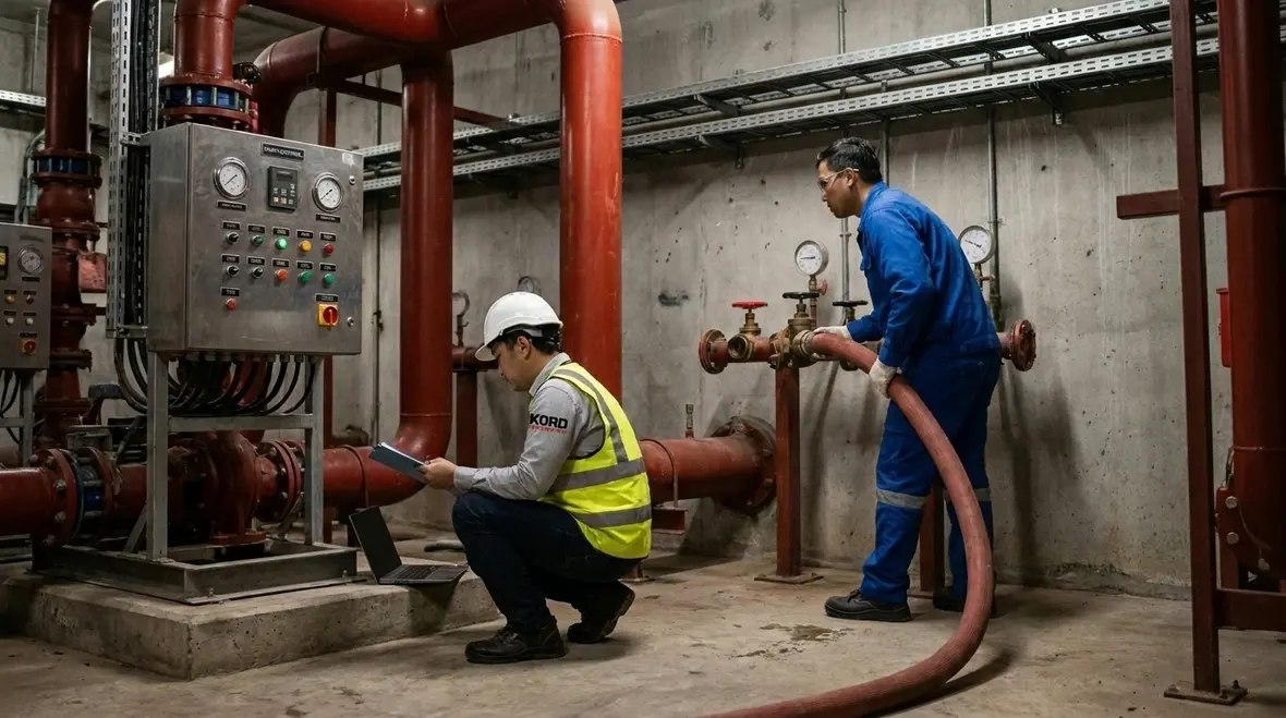 Fire pump commissioning checks for suction stability and installation quality