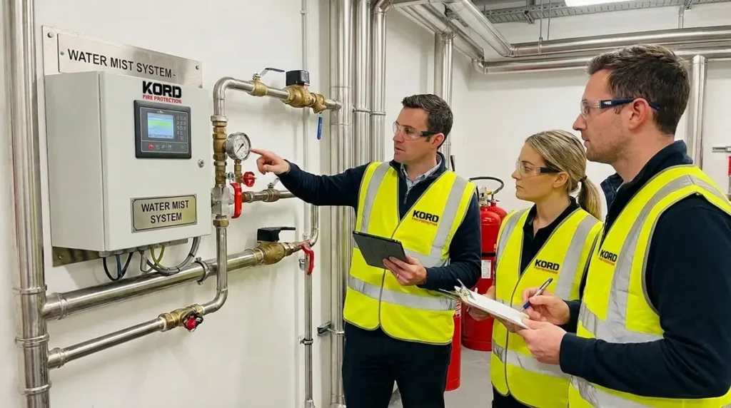 water mist fire protection system training NFPA 25