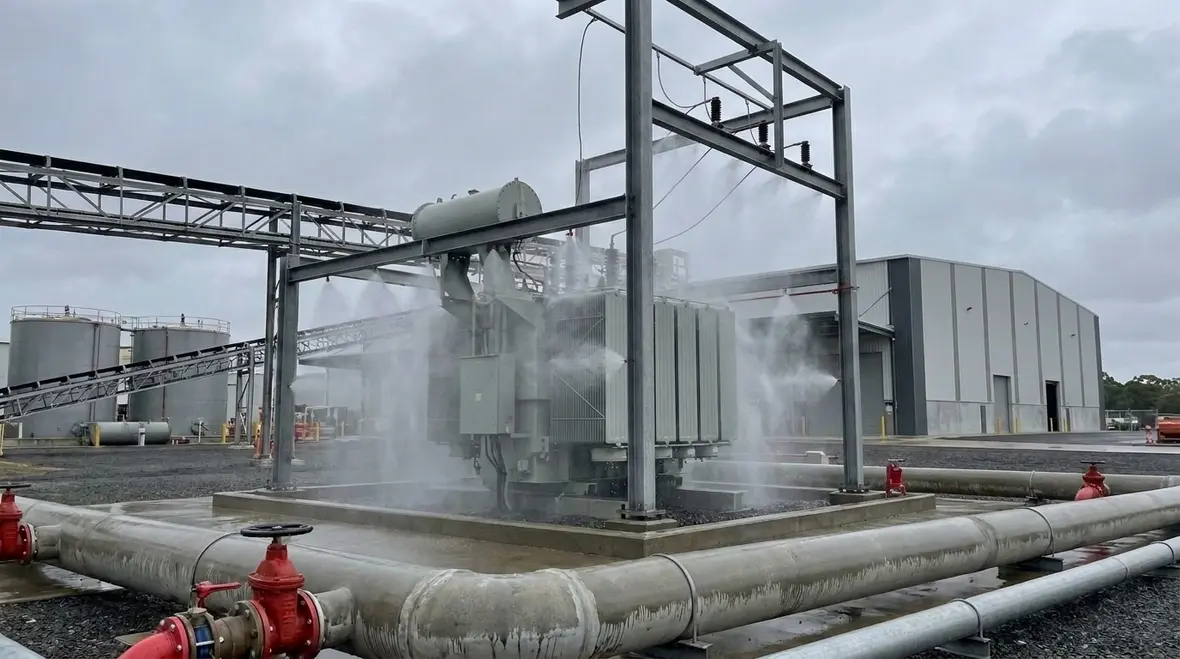 NFPA 15 Section 1.2 water spray system purpose protecting industrial assets