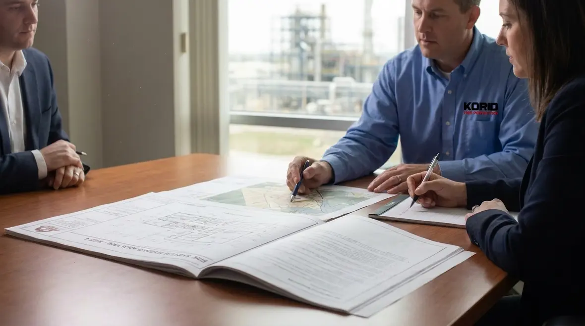 NFPA 1 Section 15.6 site approval documents and fire system review