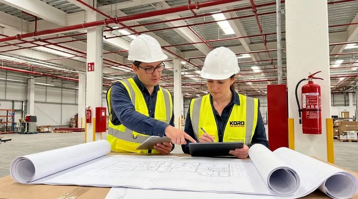 FDSDCE approval process and NFPA fire protection review for commercial facility