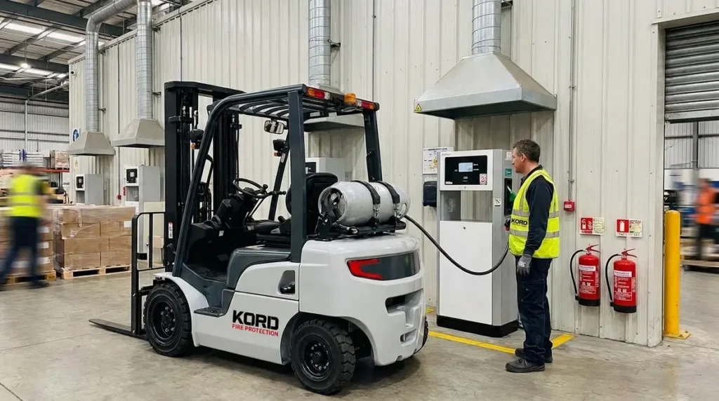 HPIT safety requirements, hydrogen forklift fueling