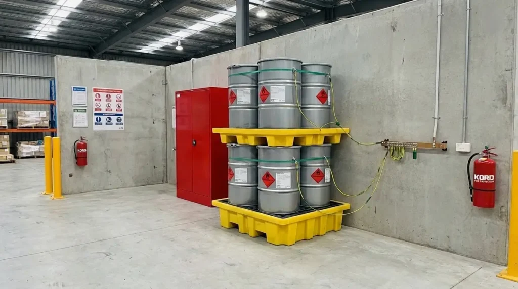 NFPA 1 flammable liquid container drum storage fire code