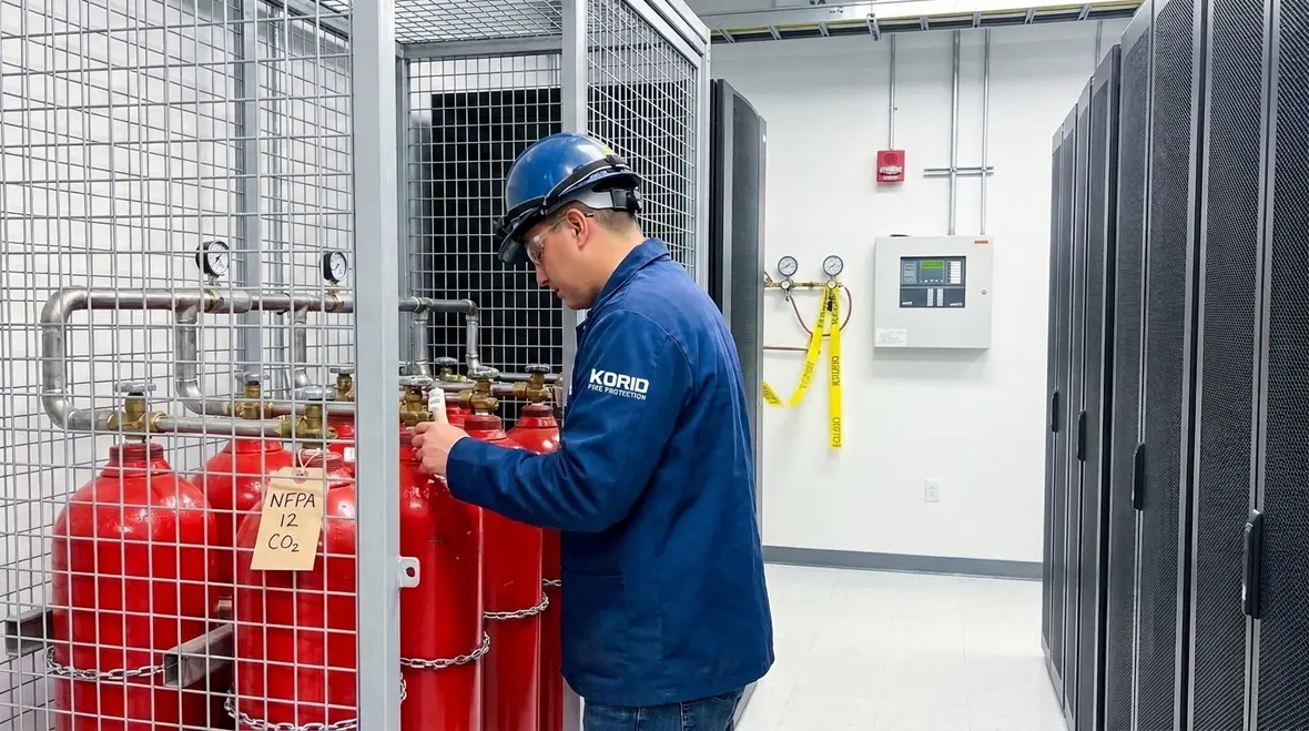 NFPA 12 CO2 surface fire protection information