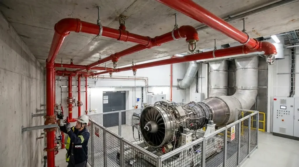 NFPA 13 aircraft engine test facilities sprinkler protection