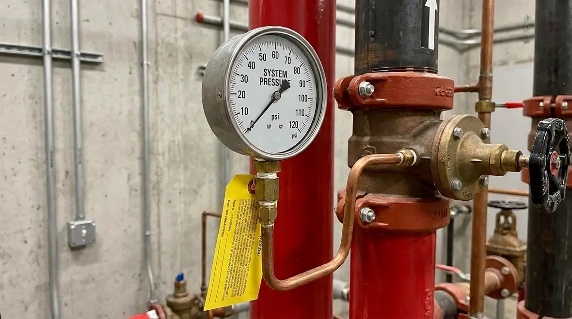 NFPA 13 gauges sprinkler system monitoring
