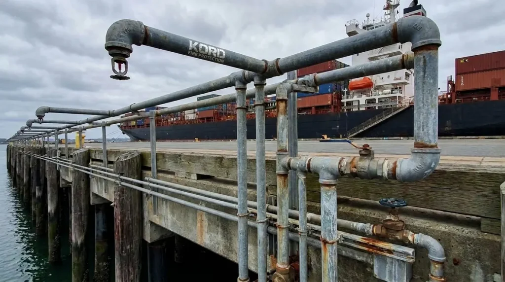 NFPA 13 marine terminals piers wharves sprinkler design