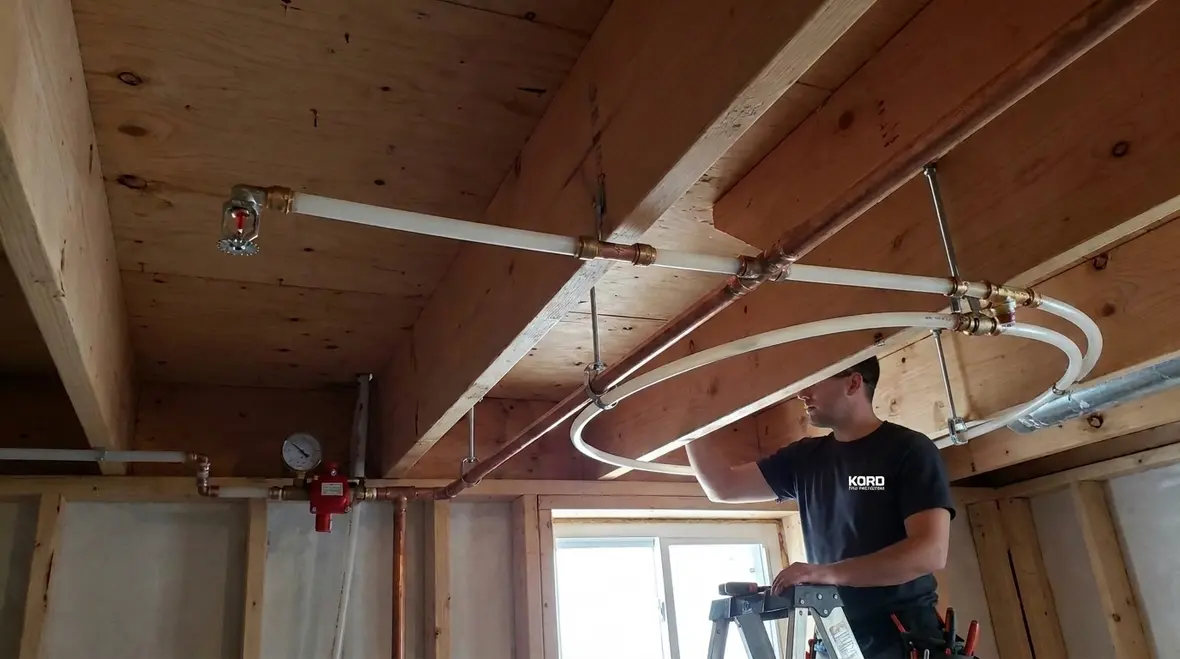 NFPA 13D Section 10.3 branch line and ring main piping configurations for home sprinklers