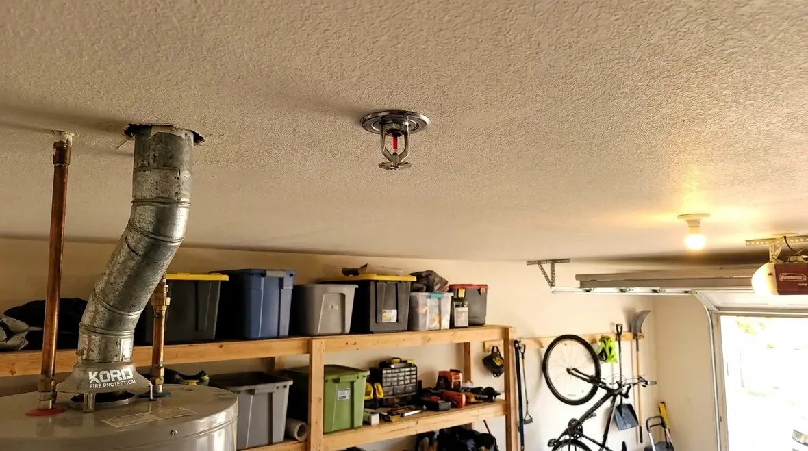 NFPA 13D Section 4.1 high temperature sprinkler placement homes garages residential