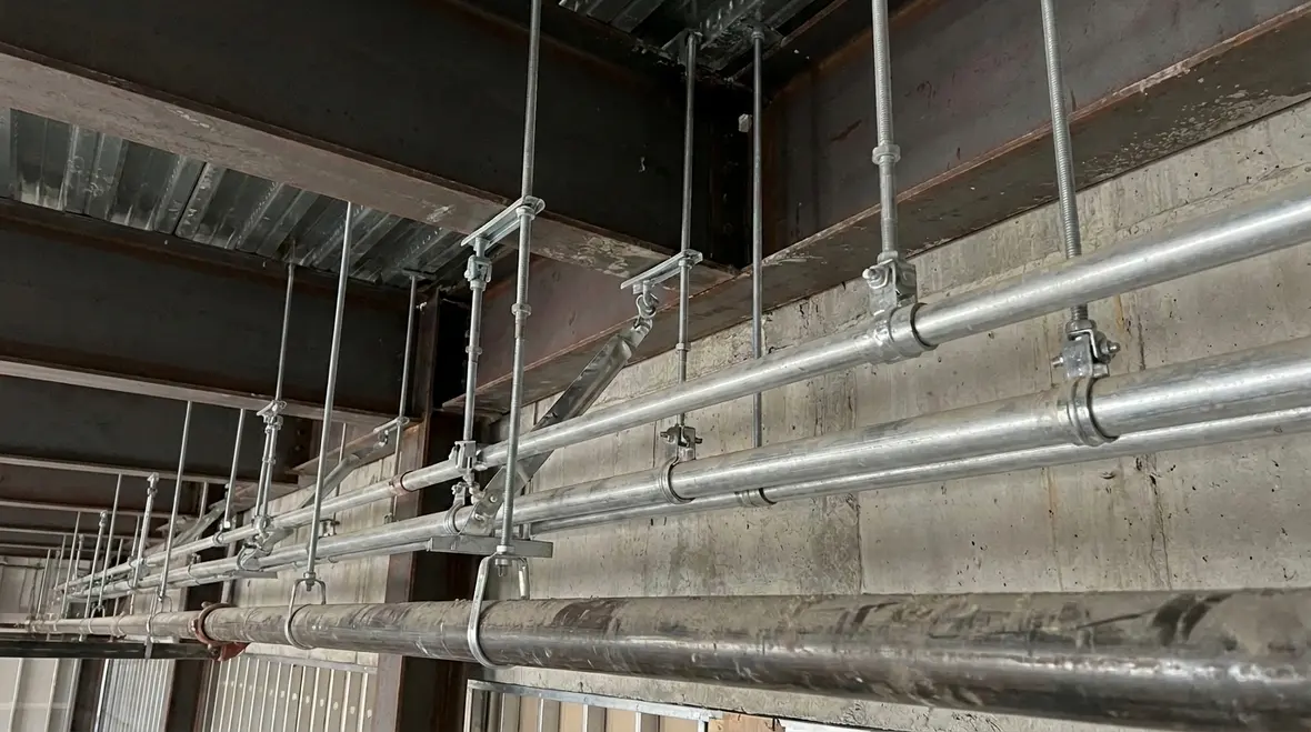 NFPA 13R Section 6.13 piping support hanging and bracing per NFPA 13
