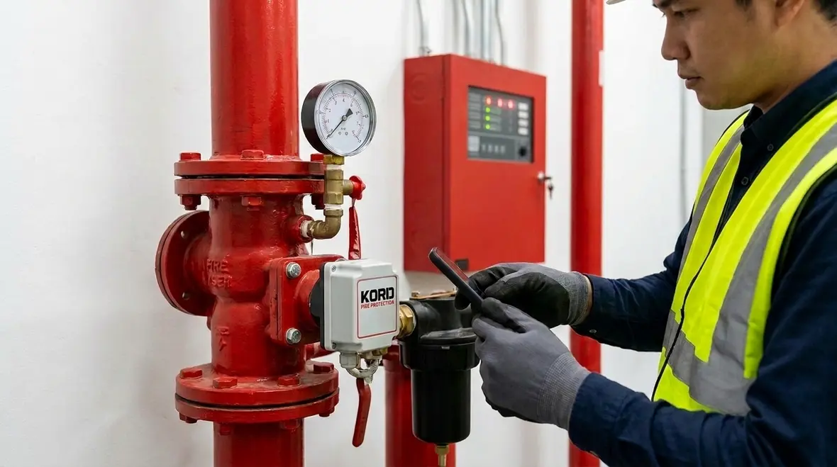 NFPA 13R Section 9.6 waterflow test inspection