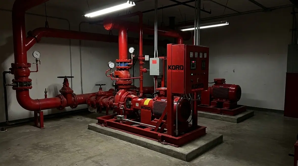 NFPA 13R Section 9.7 fire pump water supply source for sprinkler systems
