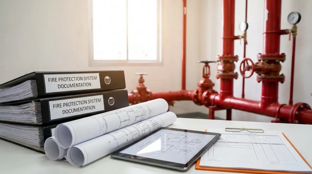 NFPA 15 Section 10.1 certification and as built documentation for water spray systems