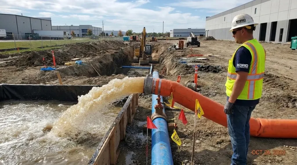 NFPA 15 10.2 flushing supply pipe 10 ft/sec underground main debris