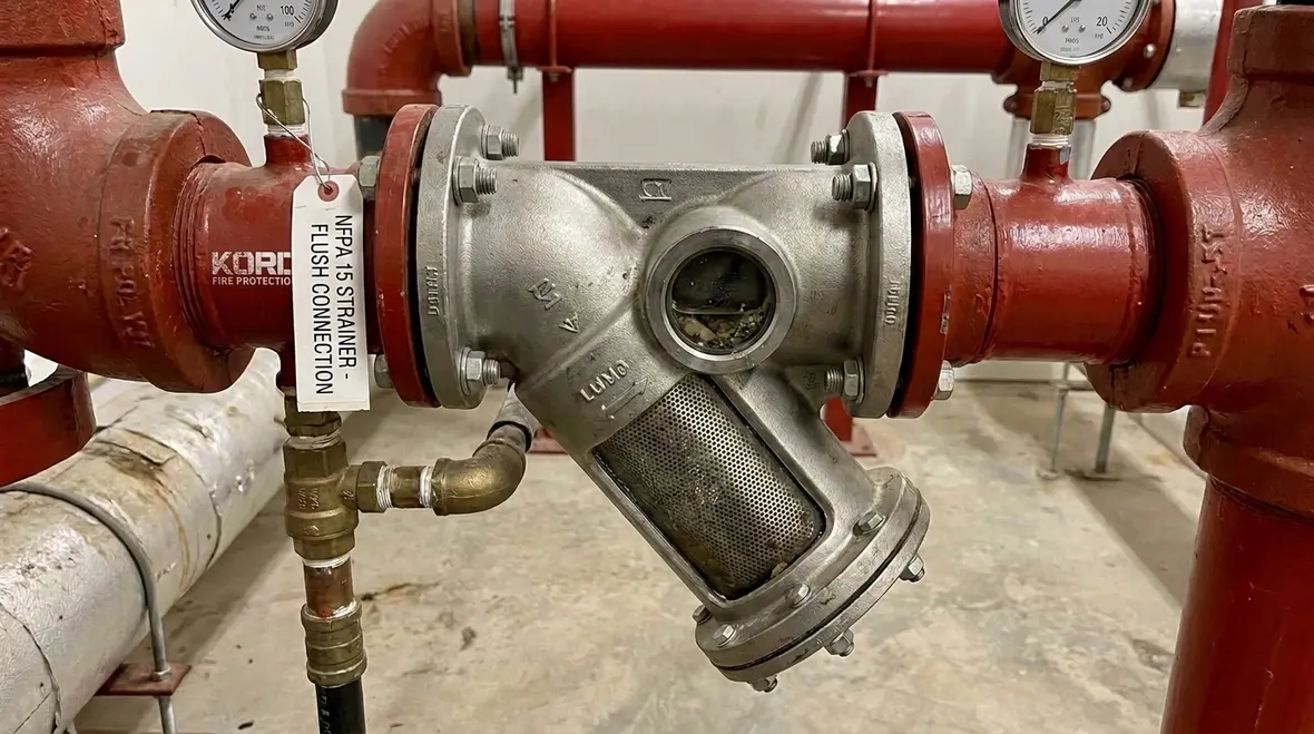 NFPA 15 Section 5.9 strainers hero image