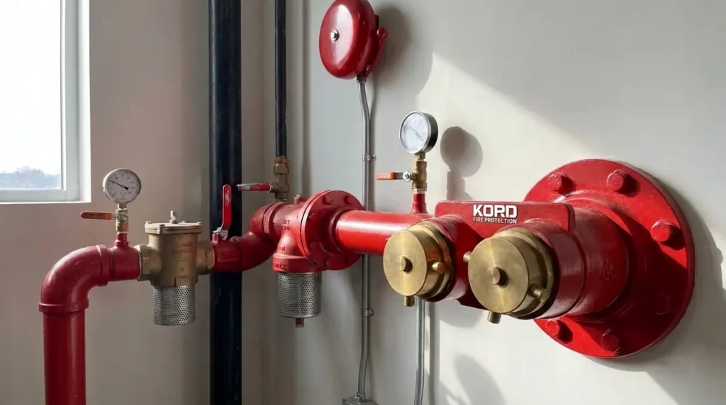 NFPA 15 6.4 system attachments 90 second alarm gauges strainers