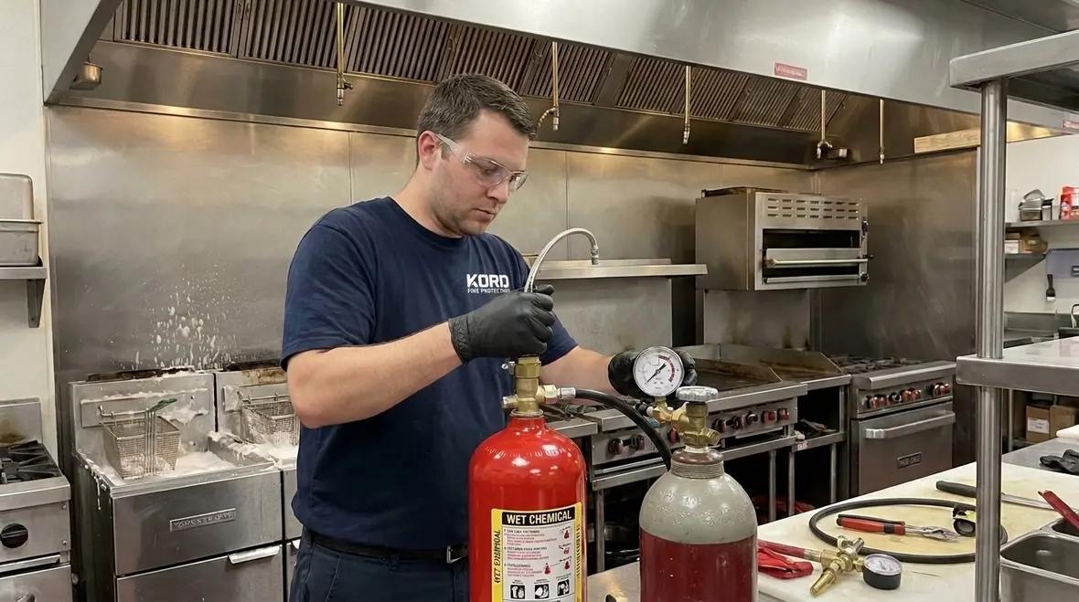 NFPA 17A recharging wet chemical after actuation