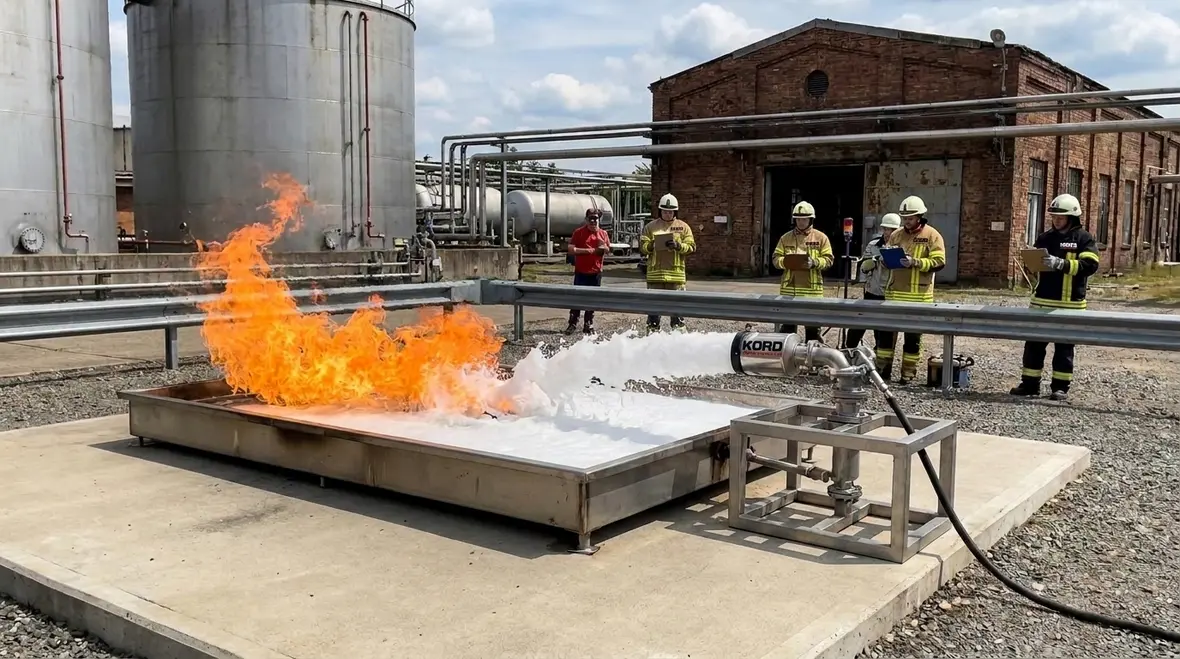 NFPA 18 Section 7.3 Class B Fire Extinguishment Test Method