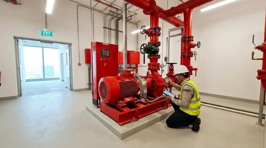 NFPA 20 high-rise fire pump equipment access