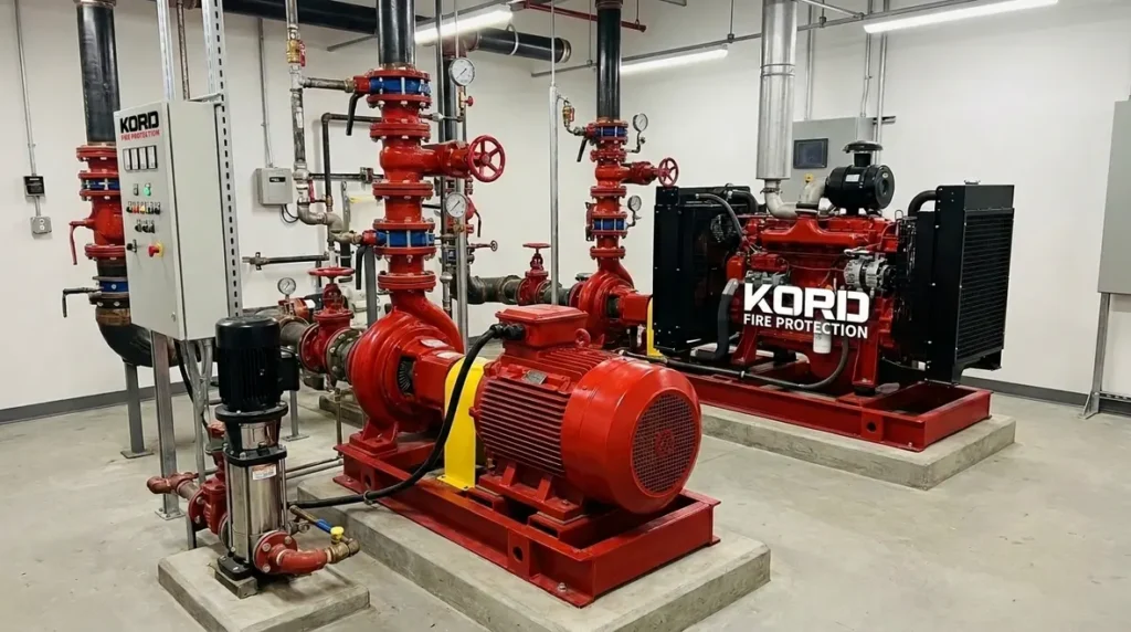 NFPA 20 water mist system pump requirements