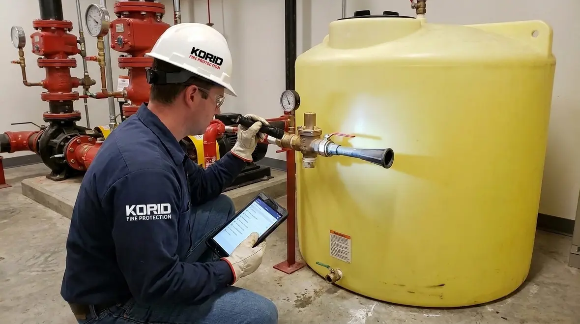 NFPA 25C Chapter 11 foam-water sprinkler system inspection and maintenance guide