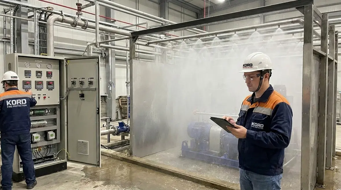 NFPA 25C Section 10.4 ultra-high-speed water spray operational tests