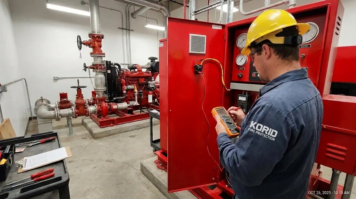 NFPA 25C Section 8.6 fire pump component replacement testing requirements