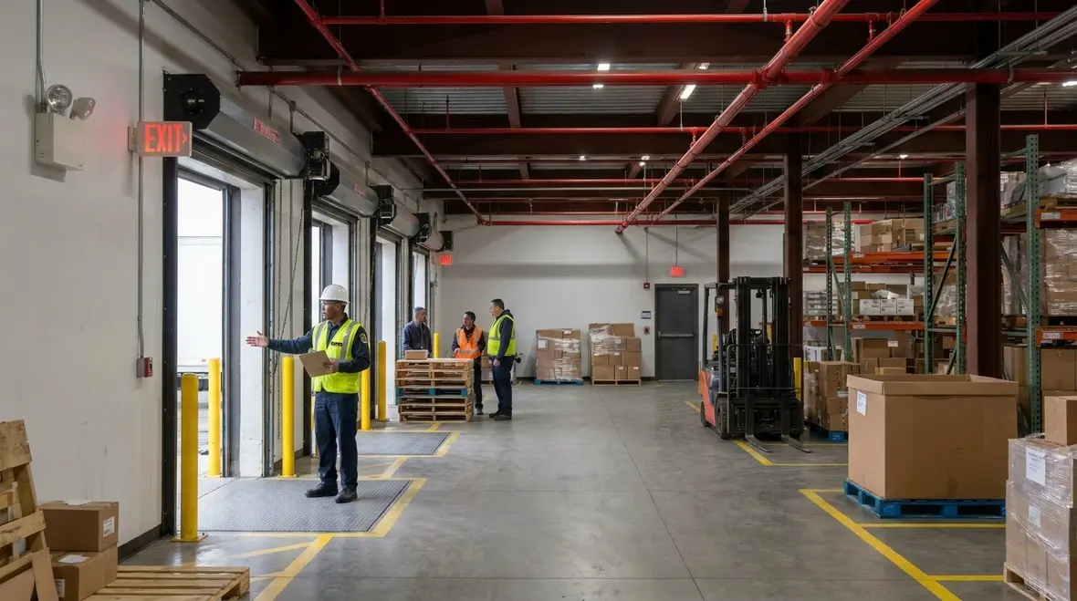 Life safety code objectives and fire safety routines in a facility