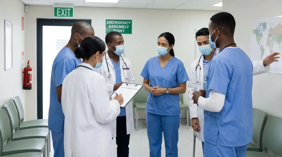 Medical clinic fire protection inspection and maintenance support