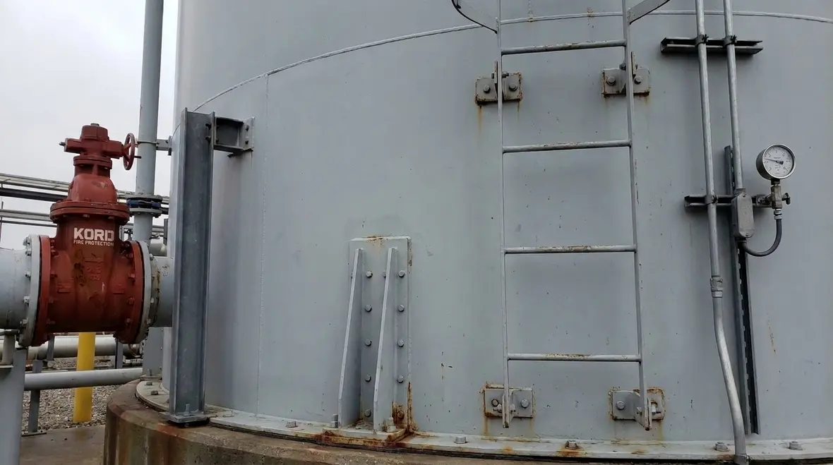 Attaching equipment to water tank structures under NFPA 22