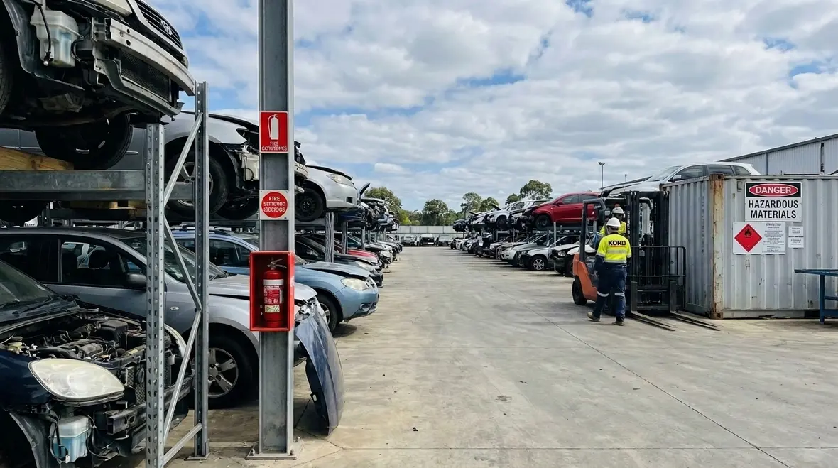 Auto wrecking yard fire code and salvage yard fire safety under NFPA 1 Section 22.1