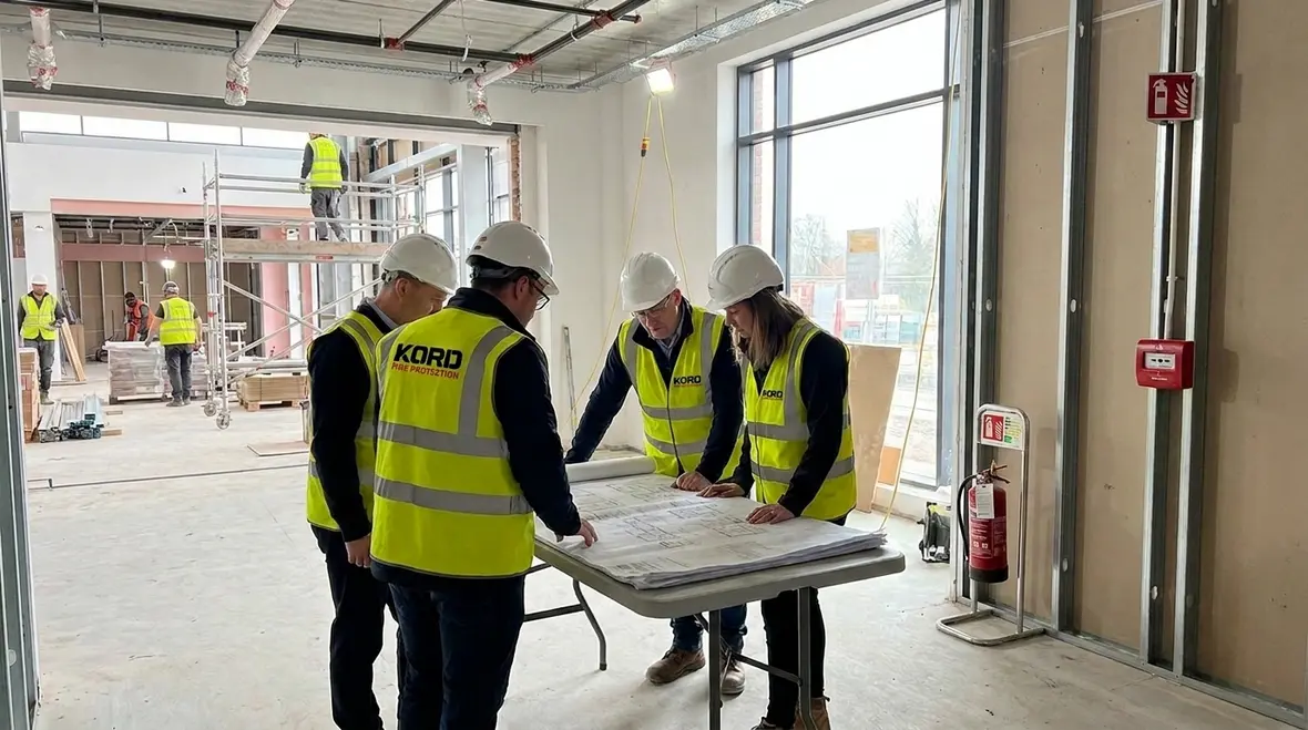 Building alteration fire safety planning during renovation work