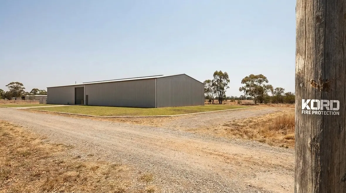 Combustible vegetation fire safety around commercial property
