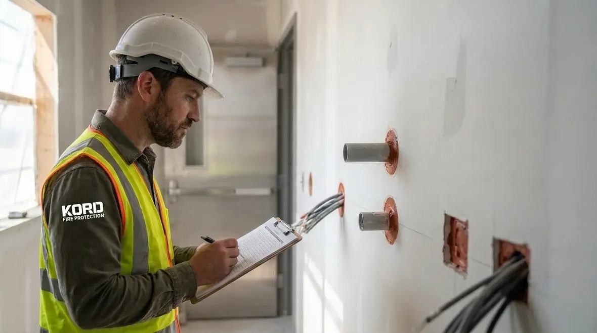 Fire resistive construction requirements reviewed during site inspection