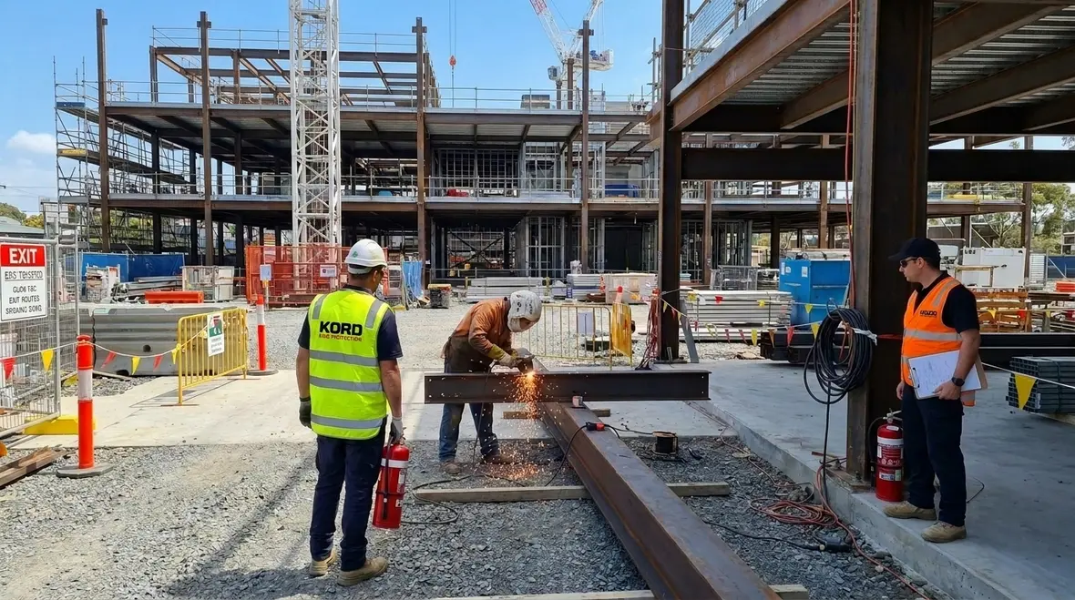 Construction fire safety NFPA guidance on an active building site