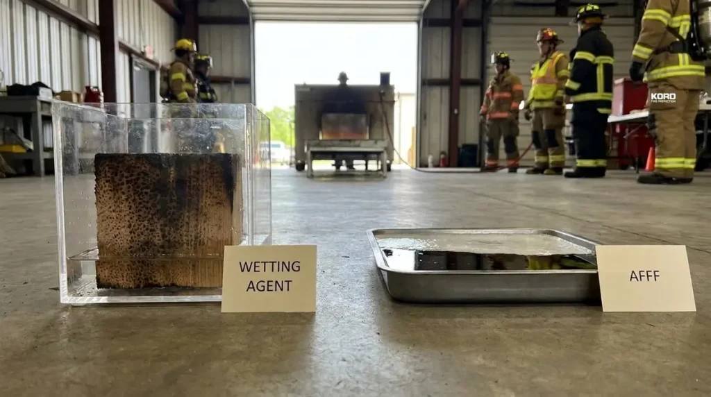 difference between wetting agent and AFFF per NFPA 18 definitions
