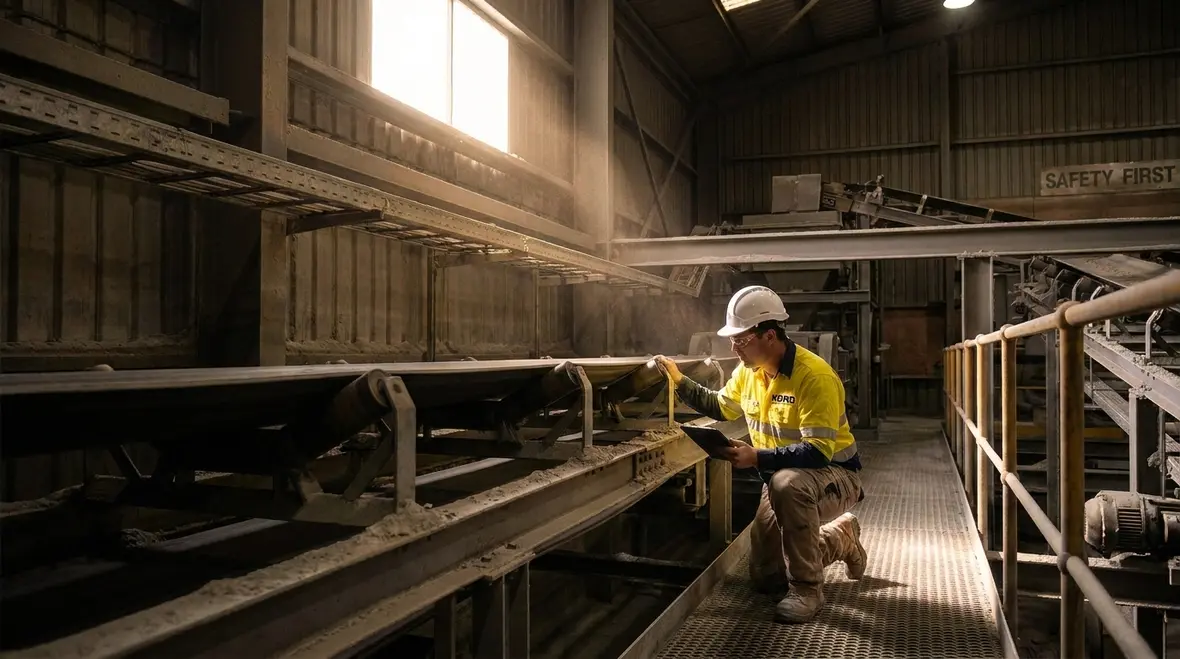 Combustible dust inspection and maintenance inside an industrial facility